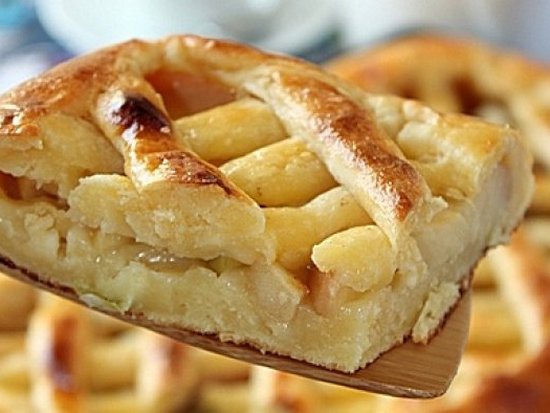 Рецепт пирога с творогом и яблоками