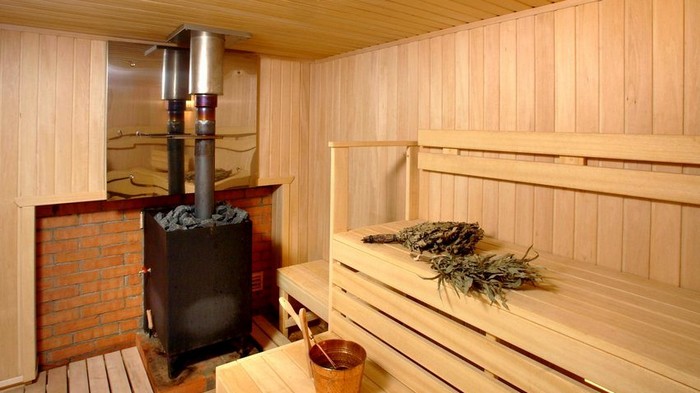 дровяная печь в бане