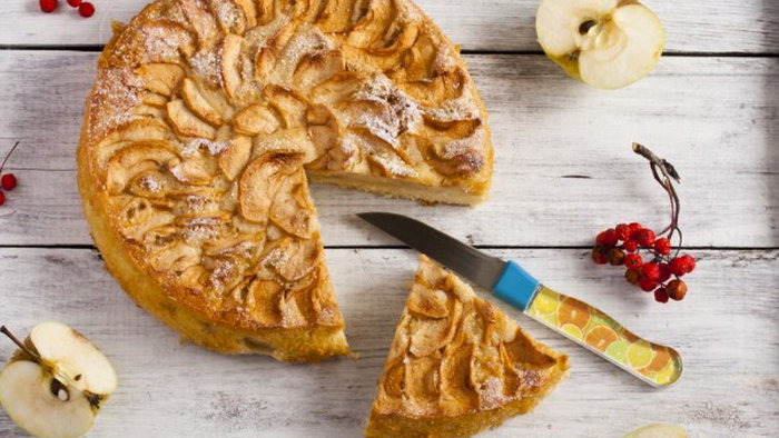 Яблочный пирог на сковороде в духовке «Тарт Татен» как готовить