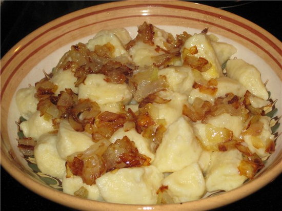Картофельные галушки (рецепт)