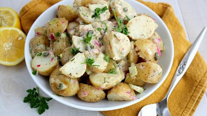 Классический картофельный салат по-русски