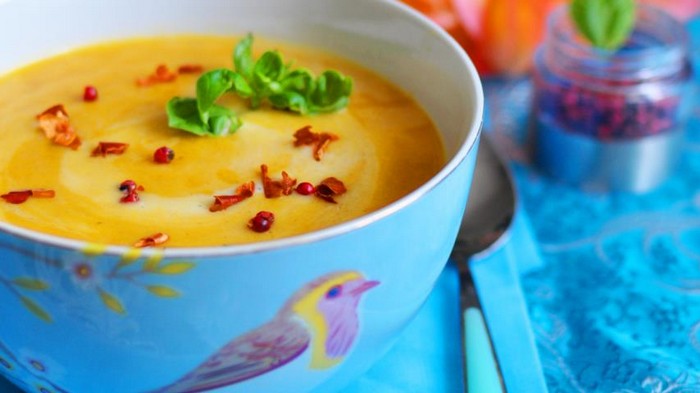 Рецепт тайского супа из тыквы на кокосовом молоке