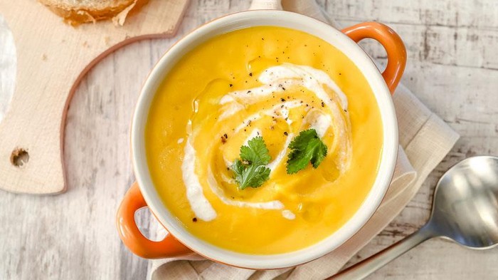Как сварить крем-суп из тыквы и картофеля