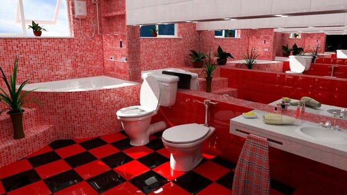 Идея современного интерьера ванной комнаты