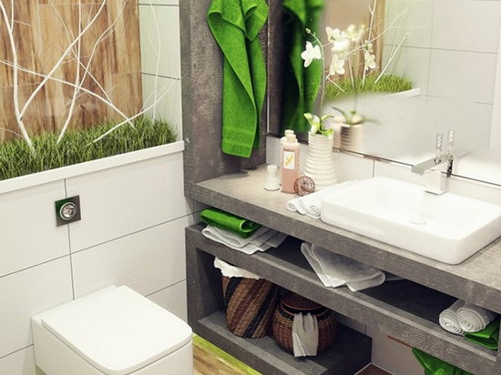 Дизайн и обстановка в ванной комнате
