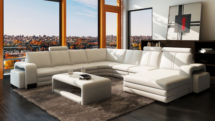 Угловой диван для современного интерьера