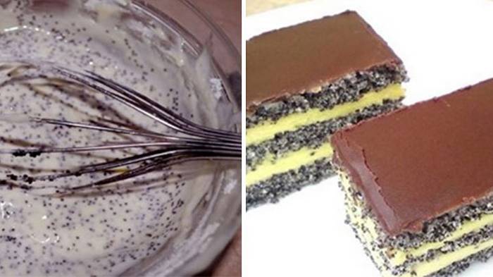 Рецепт макового торта с шоколадом