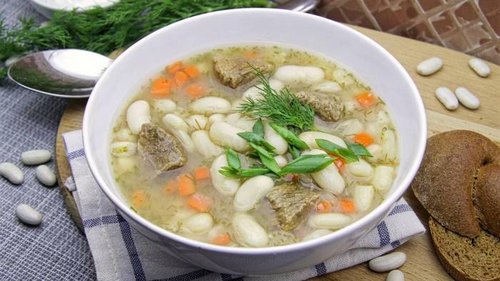 Рецепт супа с белой фасолью