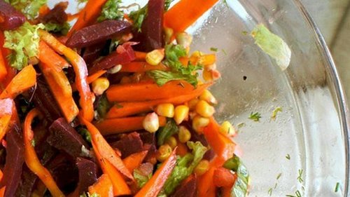 Салат из свеклы и моркови