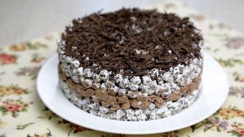 Рецепт хрустящего торта без выпечки