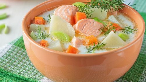 Как приготовить суп из лосося
