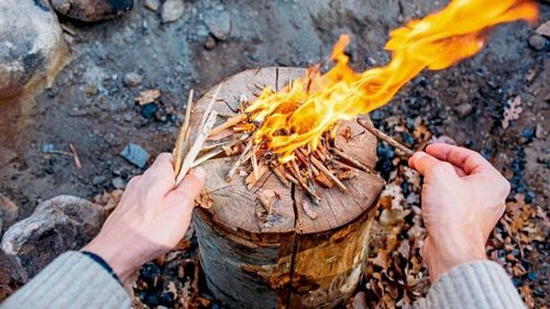 Шведский факел — потрясающая уловка, которая пригодится отдыхающим на природе