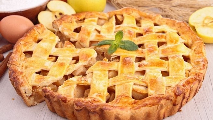 Рецепт песочного яблочного пирога