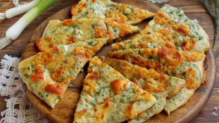 Рецепт лепешек с сыром и зеленью