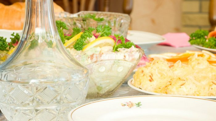 От бабушки мужа достался фамильный хрусталь, вот как я его часто использую