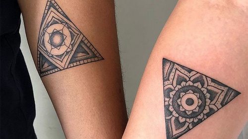Семантическое значение татуировки треугольник: основные смыслы