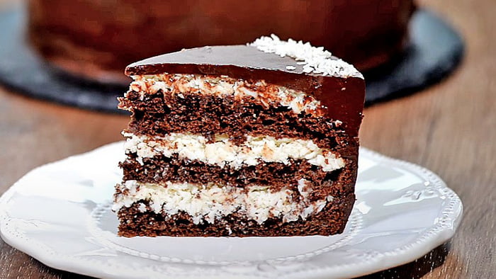 Шоколадно-кокосовый торт: рецепт приготовления