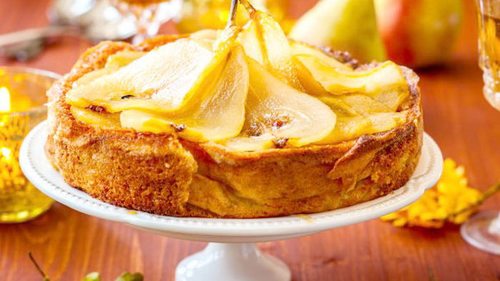 Яблочно-грушевый пирог, где даже тесто — как крем