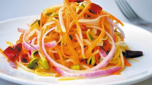 Салат из сырых овощей для похудения