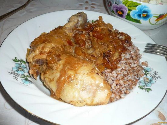 Курица в медово-луковом соусе (рецепт)