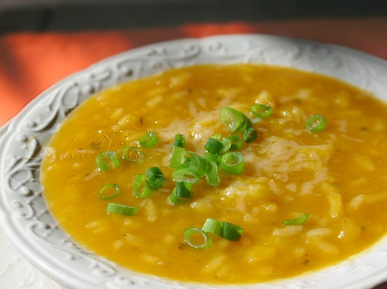 Рисовый суп с тыквой (рецепт)