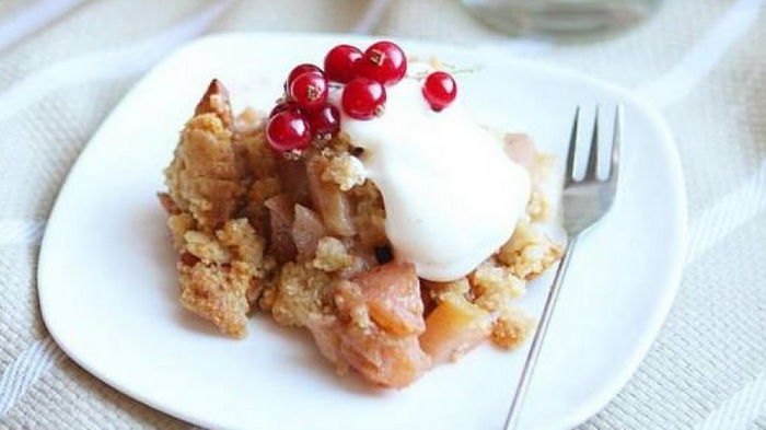 Королевский десерт. Рецепт ароматного яблочного крамбла