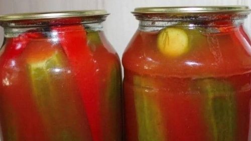 Огурцы в томатном соке: пошаговый рецепт оригинальной заготовки на зиму