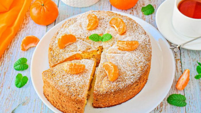 Пирог с мандаринами – создайте яркое настроение посреди пасмурной зимы