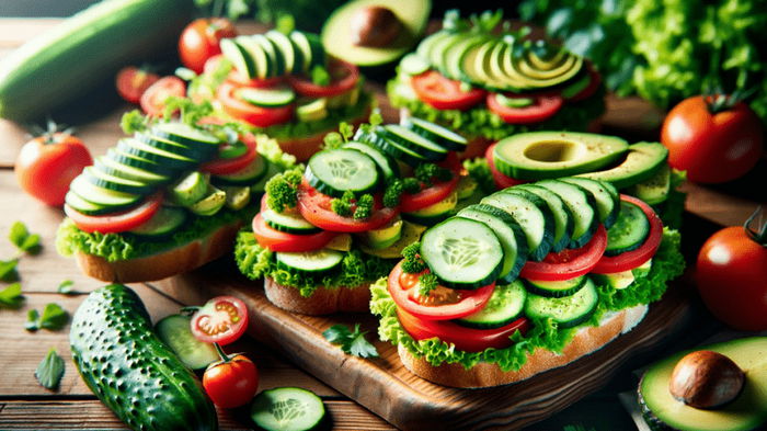 Вегетарианские бутерброды с овощами и зеленью: быстро и полезно