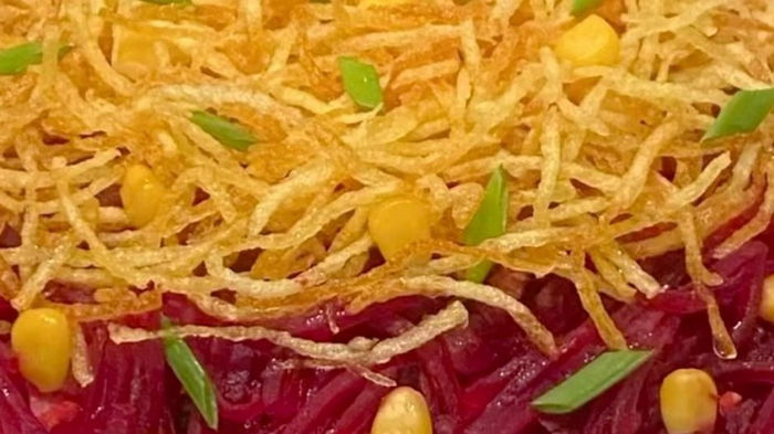 Невероятно вкусный салат с картофелем пай: пошаговый рецепт