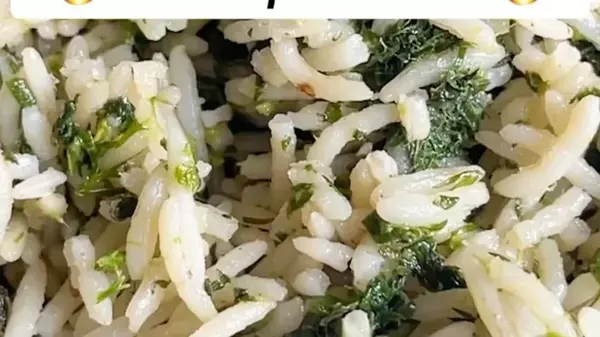 Рис с крапивой: рецепт необычного постного блюда