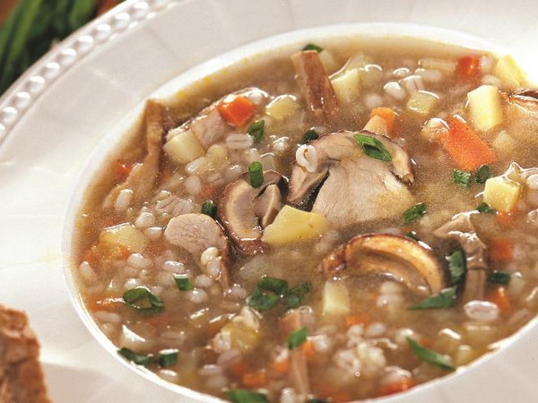 Суп грибной с перловкой — рецепт от бабушки