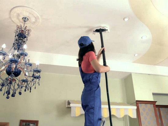 Как вымыть натяжной потолок