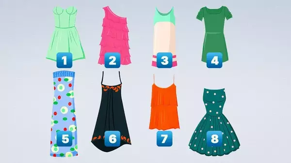 Выберите платье, которое вы так и не успели надеть: тест на характер