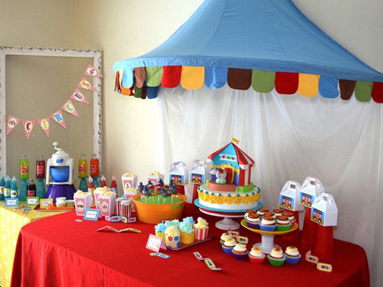 Проведение дня рождения ребенка в цирковом стиле