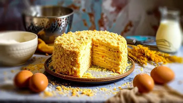 Торт Пломбир без выпечки и печенья — вкус детства за 15 минут: пошаговый рецепт