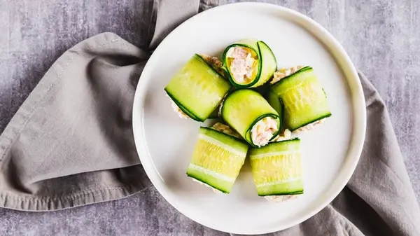 Рецепт закуски из из огурцов и творога