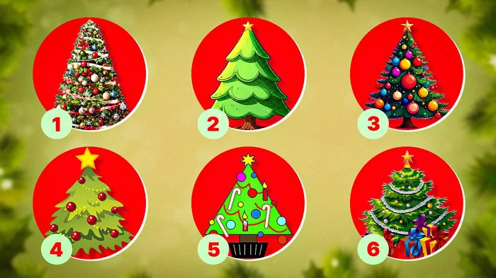 Тест с новогодней елкой: выберите дерево, чтоб узнать свой тип личности