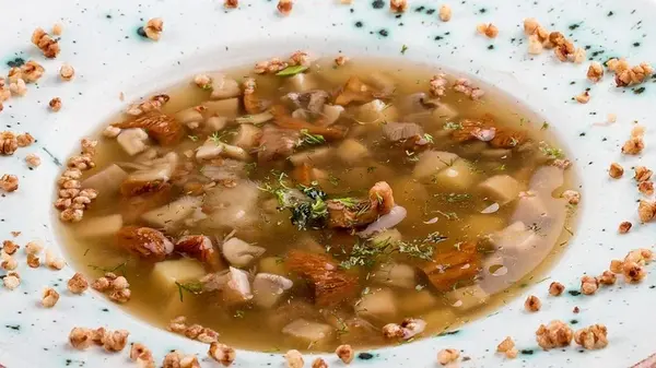 Грибной суп с гречневой крупой: вкусный рецепт блюда без мяса