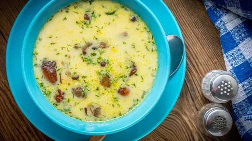 Сырный суп с грибами: рецепт согревающего блюда со сливочным вкусом