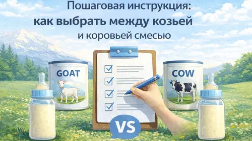 Пошаговая инструкция: как выбрать между козьей и коровьей смесью