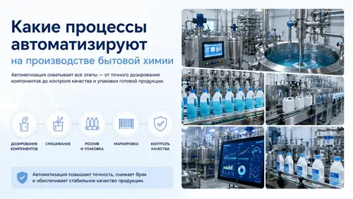Какие процессы автоматизируют на производстве бытовой химии