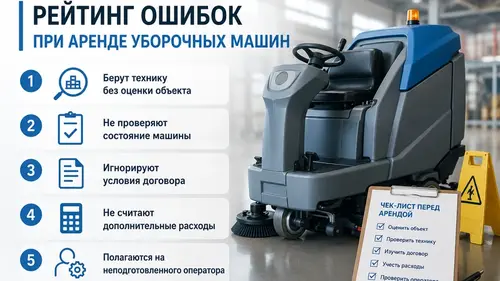 Рейтинг ошибок при аренде уборочных машин