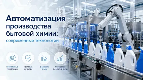 Автоматизация производства бытовой химии: современные технологии
