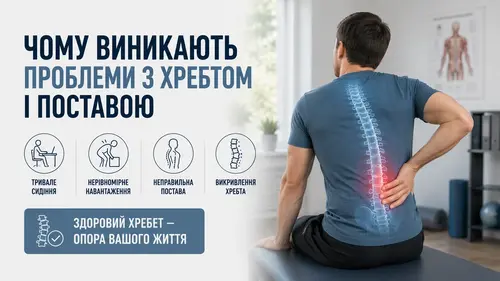 Чому виникають проблеми з хребтом і поставою