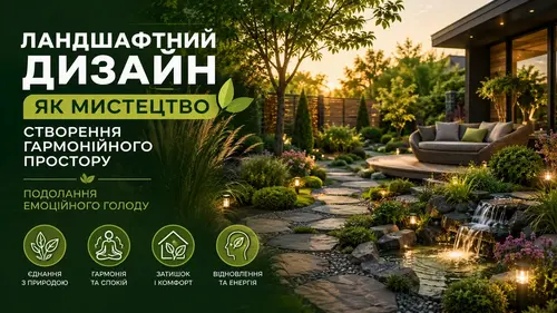 Ландшафтний дизайн як мистецтво: створення гармонійного простору та подолання емоційного голоду