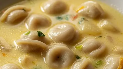 Сливочный суп с пельменями: рецепт вкусного блюда