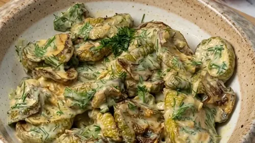 Как приготовить вкусную летнюю закуску из кабачков