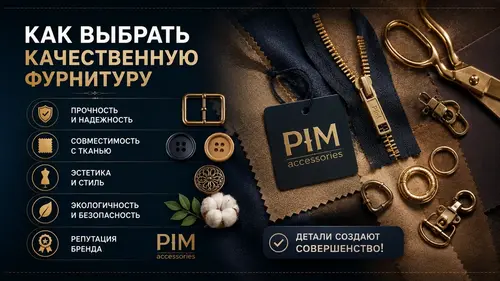 Как выбрать качественную фурнитуру для одежды