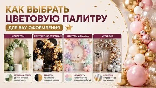 Как выбрать цветовую палитру для вау-оформления